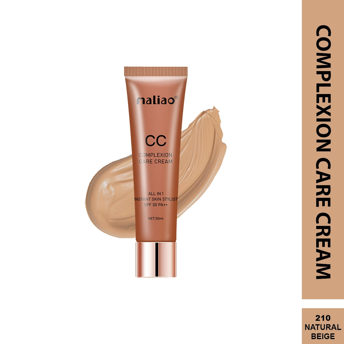 Maliao All-in-One Instant Skin Stylist CC Cream SPF 30PA++ - Flawless Coverage & Sun Protection